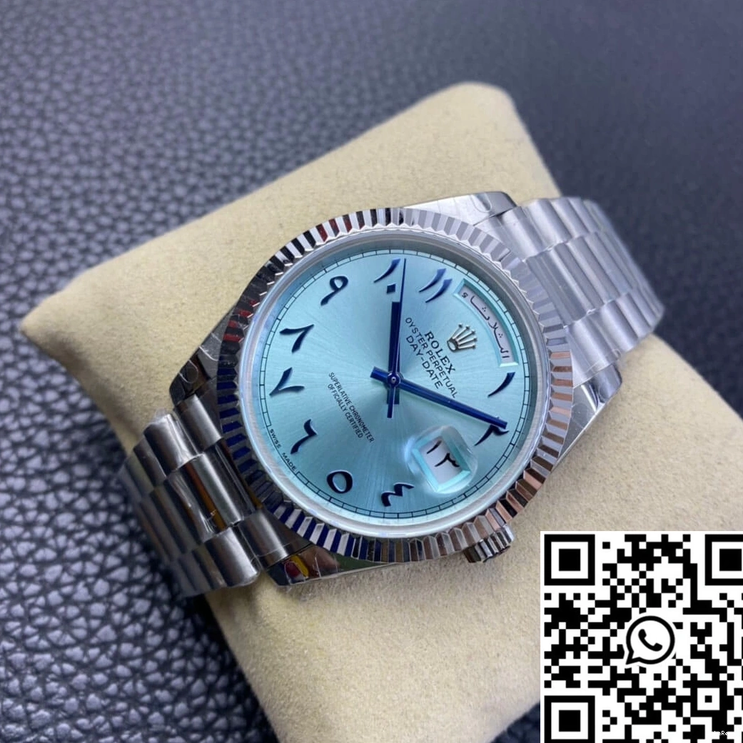 Blue Dial East Ice Customization Middle Date Rolex Day BP Factory 0312